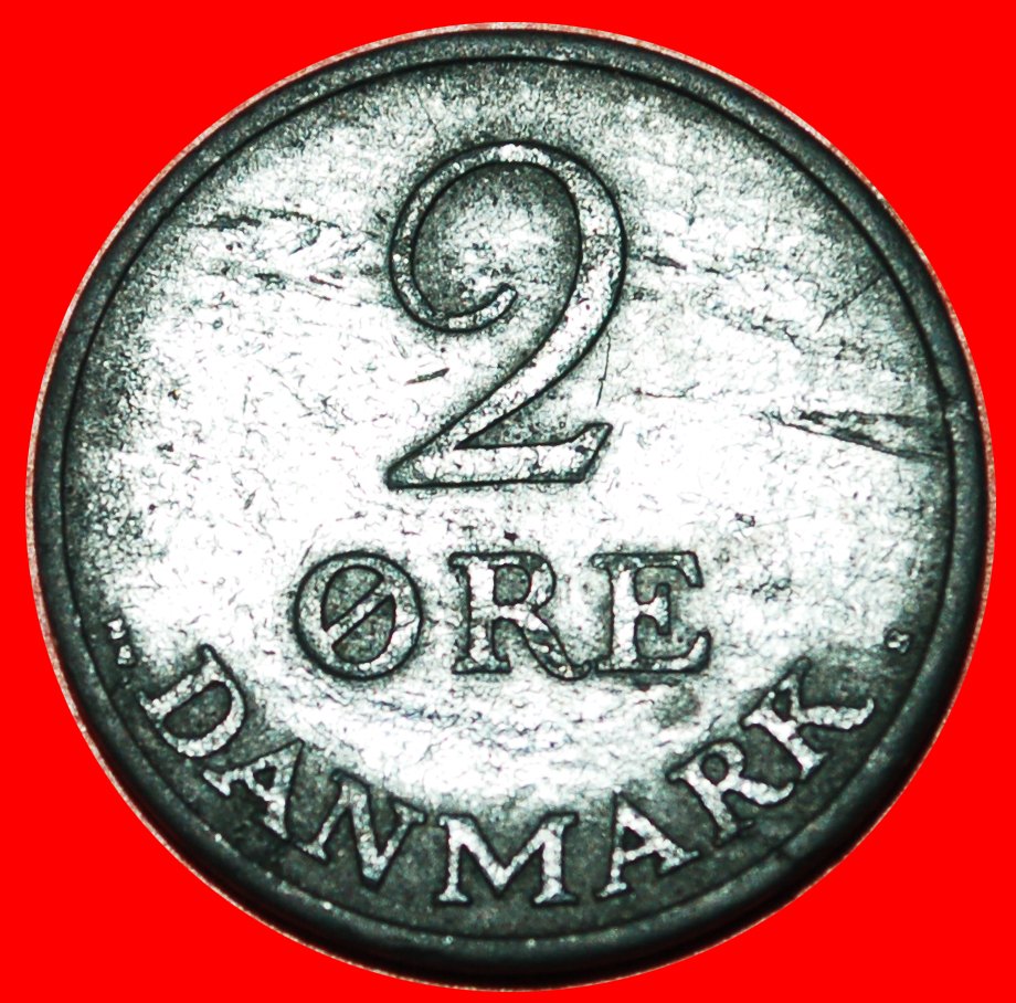  * MONOGRAMM Frederik IX (1899-1972): DÄNEMARK ★ 2 OERE 1948! OHNE VORBEHALT!   