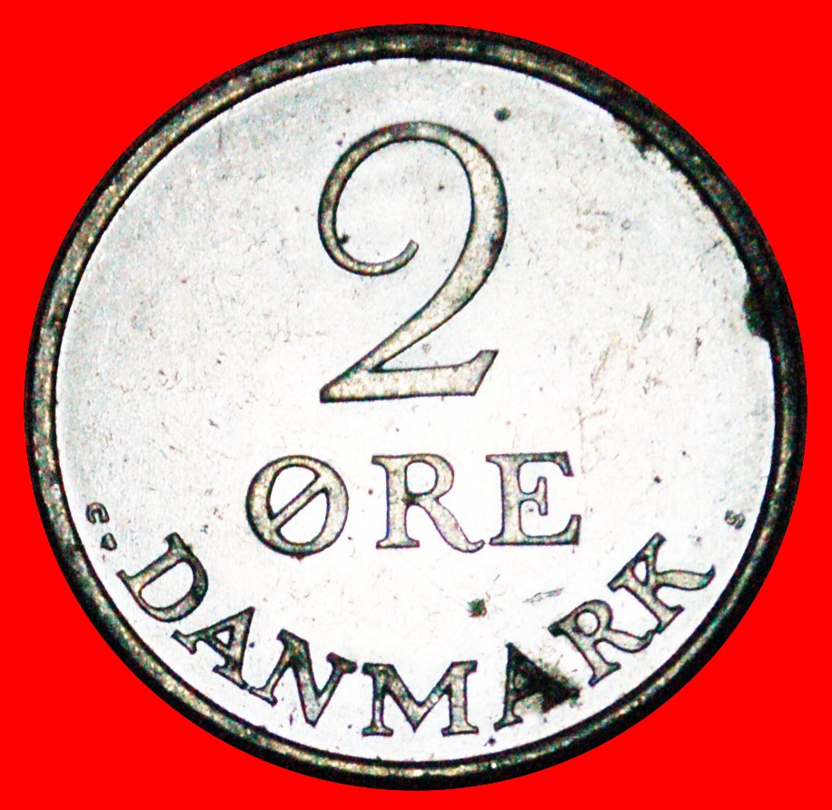  * MONOGRAMM Frederik IX (1899-1972): DÄNEMARK★ 2 OERE 1969 VZGL STEMPELGLANZ SILBER! OHNE VORBEHALT!   