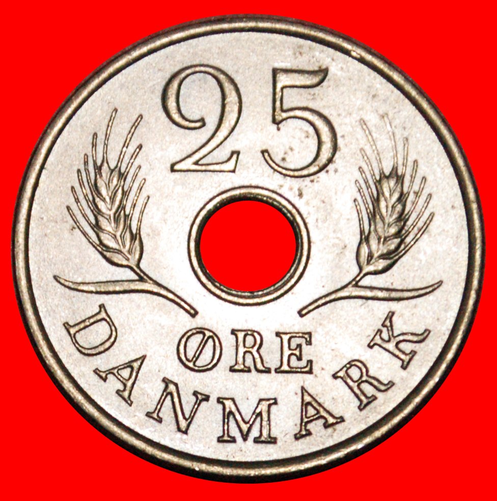  * MONOGRAMM (1966-1972): DÄNEMARK★25 OERE 1972 VZGL STEMPELGLANZ! FREDERIK IX. (1899 OHNE VORBEHALT!   