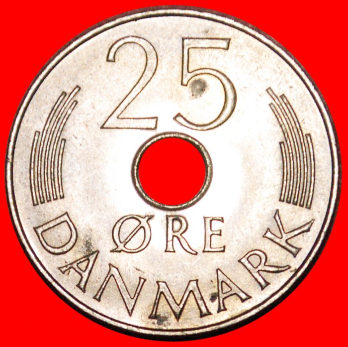  * MONOGRAMM (1973-1988): DÄNEMARK ★ 25 OERE 1979 STG STEMPELGLANZ! OHNE VORBEHALT!   