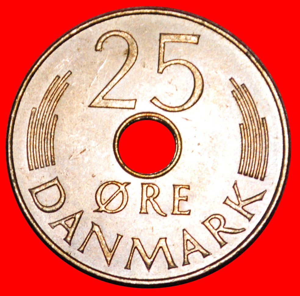  * MONOGRAMM (1973-1988): DÄNEMARK ★ 25 OERE 1987 STG STEMPELGLANZ! OHNE VORBEHALT!   