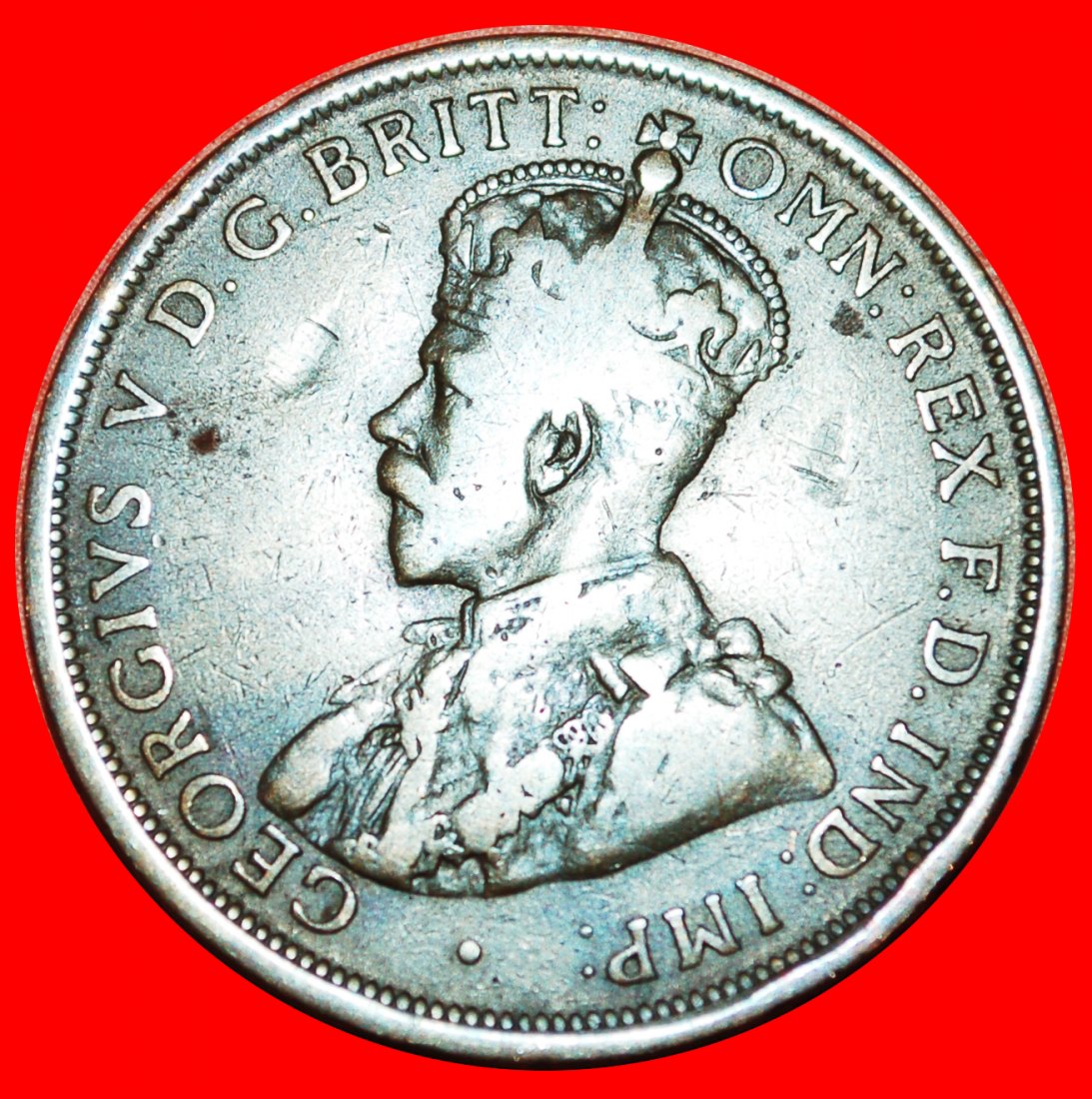  * GROSSBRITANNIEN: AUSTRALIEN ★ 1 PENNY 1911! Georg V. (1911-1936) OHNE VORBEHALT!   