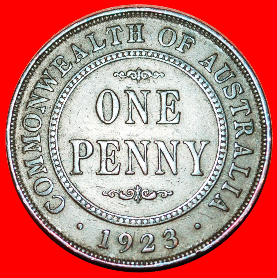 * LONDON/LONDON STEMPEL: AUSTRALIEN ★ 1 PENNY 1923! Georg V. (1911-1936) OHNE VORBEHALT!