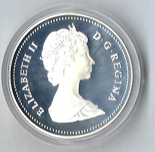  Kanada Silber  Dollar 1986 Vancouver Proof Goldankauf Koblenz Frank Maurer H144   