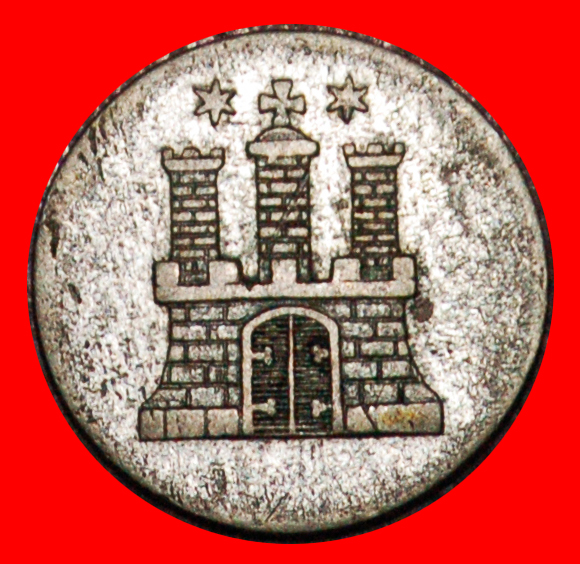  * SILVER: GERMANY ★ 1 SECHSLING 1851 HAMBURG (1675-1872)! LOW START★ NO RESERVE!   