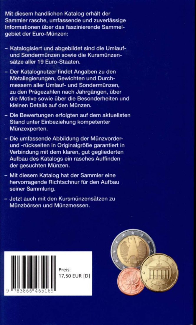  Die Euro-Münzen : Katalog der Umlauf- und Sondermünzen sowie der Kursmünzensätze / 8 Auflage   