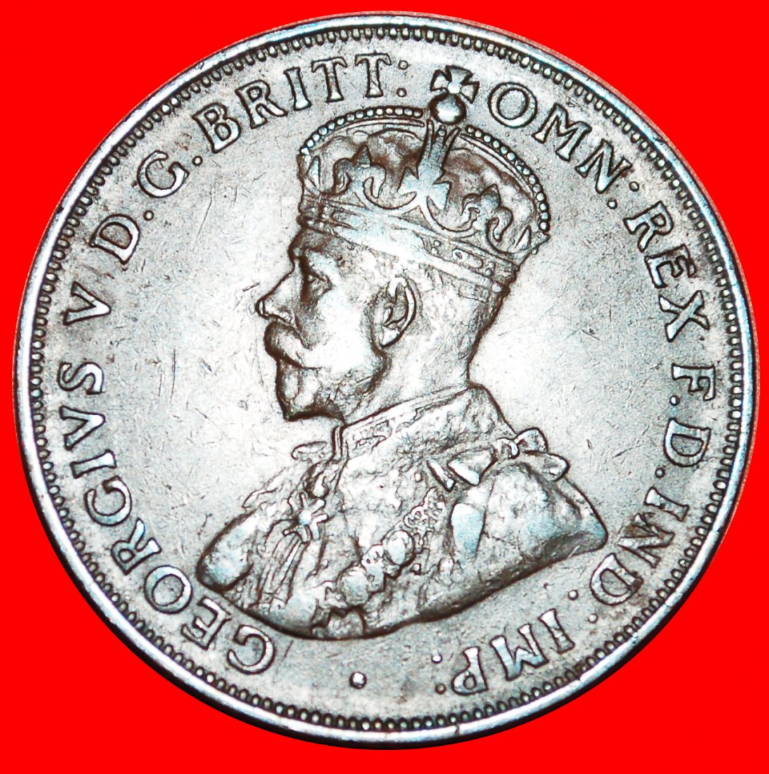  * INDIA/GREAT BRITAIN DIES: AUSTRALIA ★ 1 PENNY 1921! George V (1911-1936) LOW START ★ NO RESERVE!   