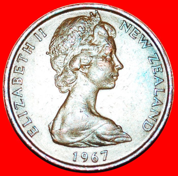  * GROSSBRITANNIEN: NEUSEELAND ★ 2 CENTS 1967 BLUME! NICHT MÜLLE! OHNE VORBEHALT!   