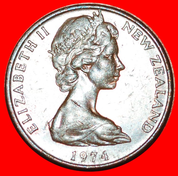  * AUSTRALIEN: NEUSEELAND ★ 2 CENTS 1974 BLUME! OHNE VORBEHALT!   