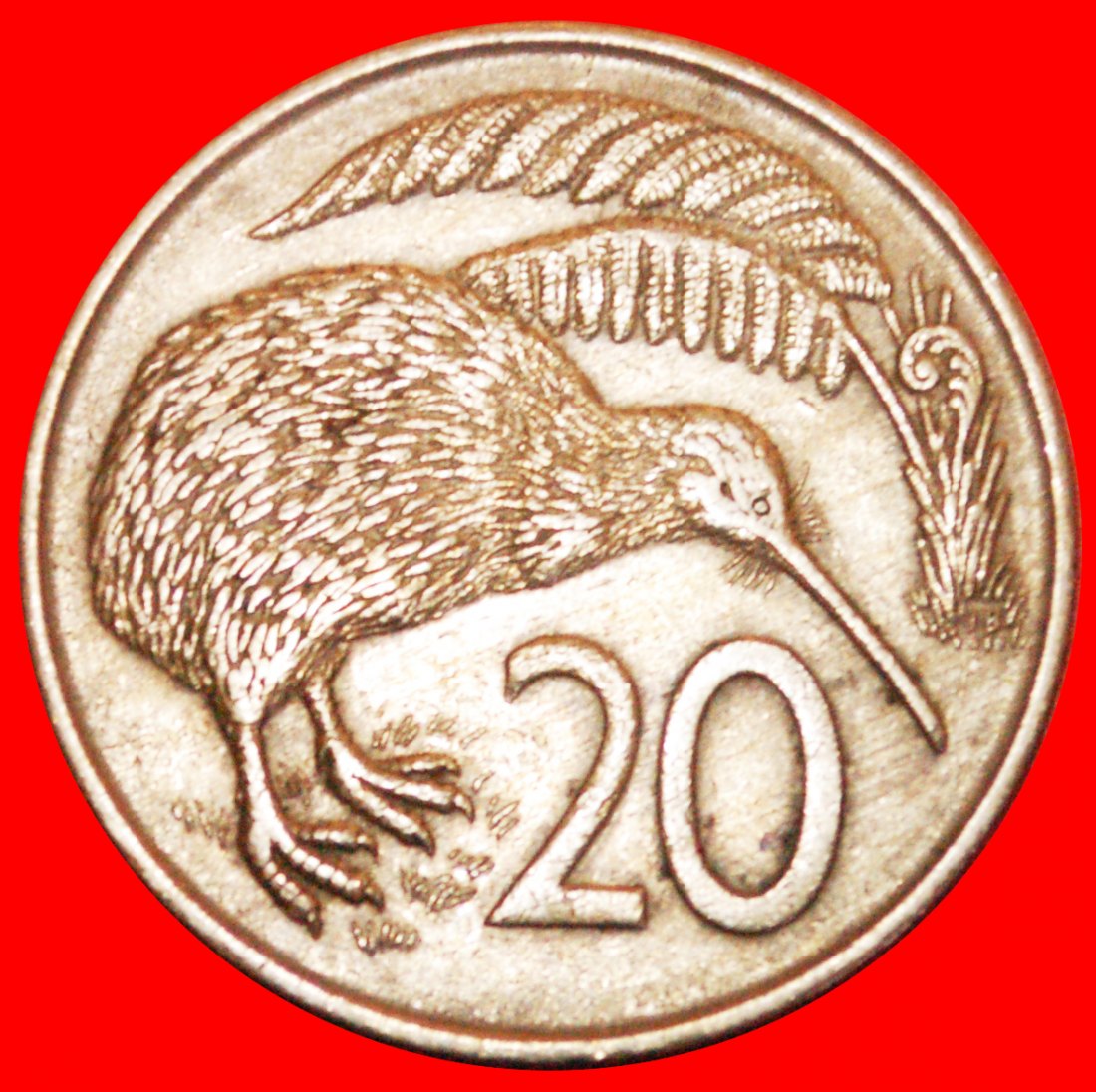  * GREAT BRITAIN: NEW ZEALAND ★ 20 CENTS 1967 KIWI BIRD! LOW START ★ NO RESERVE!   