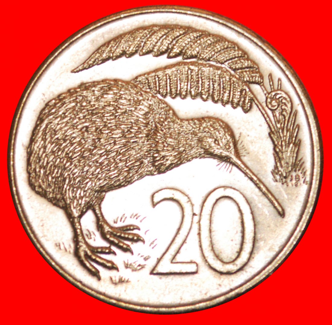  * CANADA: NEW ZEALAND ★ 20 CENTS 1985 KIWI BIRD! LOW START ★ NO RESERVE!   