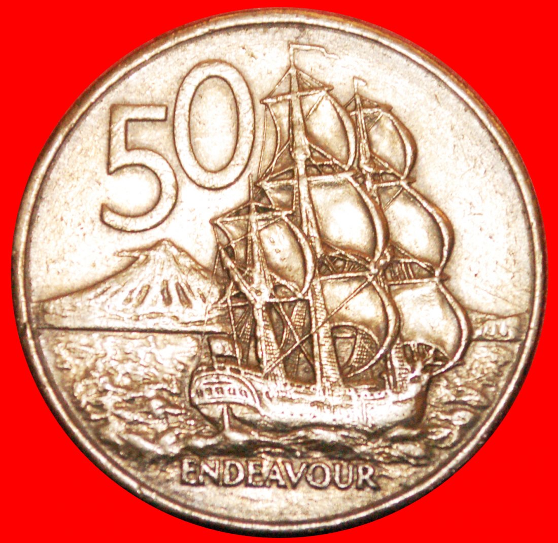  * KANADA: NEUSEELAND ★ 50 CENTS 1980 SCHIFF! OHNE VORBEHALT!   