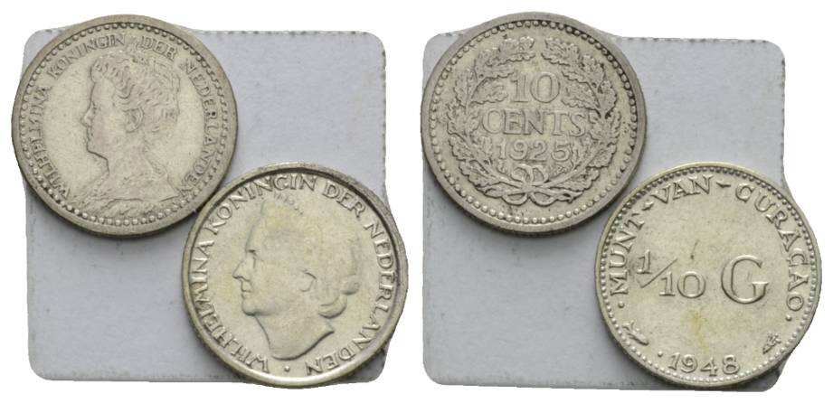  Ausland; 2 Kleinmünzen 1925/1948   