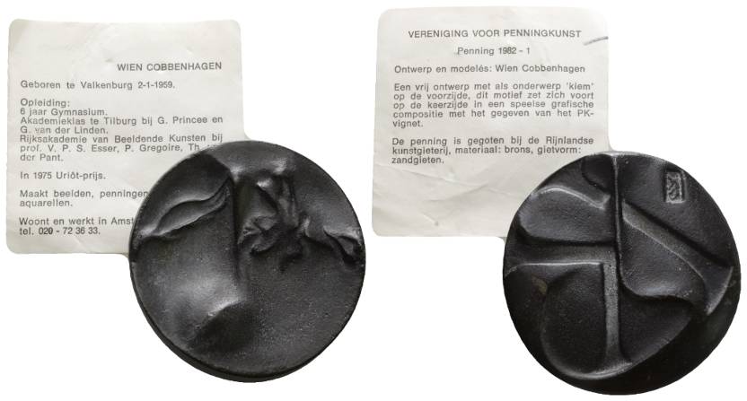  Österreich Wien, zweiseitige unedel Medaille; 151,90 g; Ø 55,30 mm   
