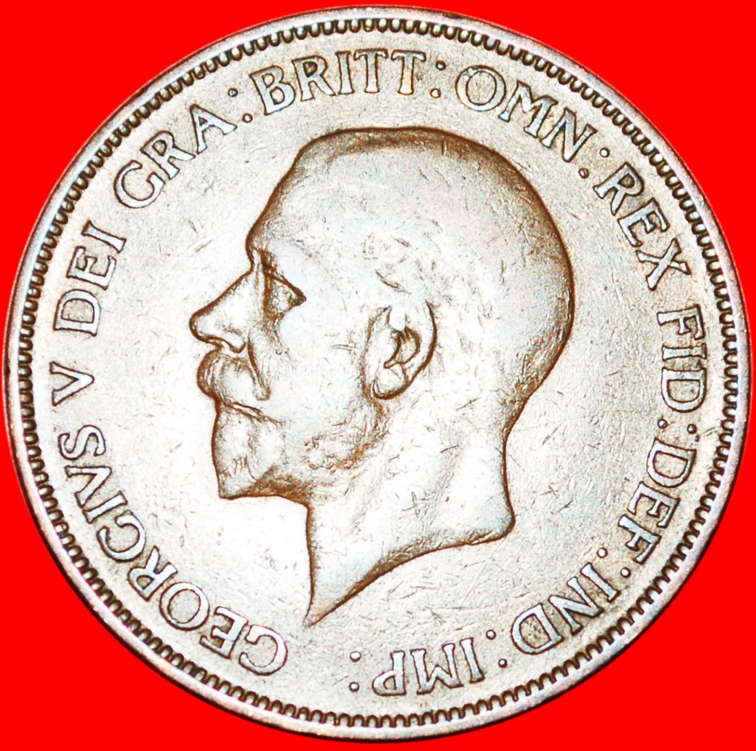  * MISTRESS OF SEAS: UNITED KINGDOM ★ PENNY 1929! GEORGE V (1911-1936) LOW START! ★ NO RESERVE!   