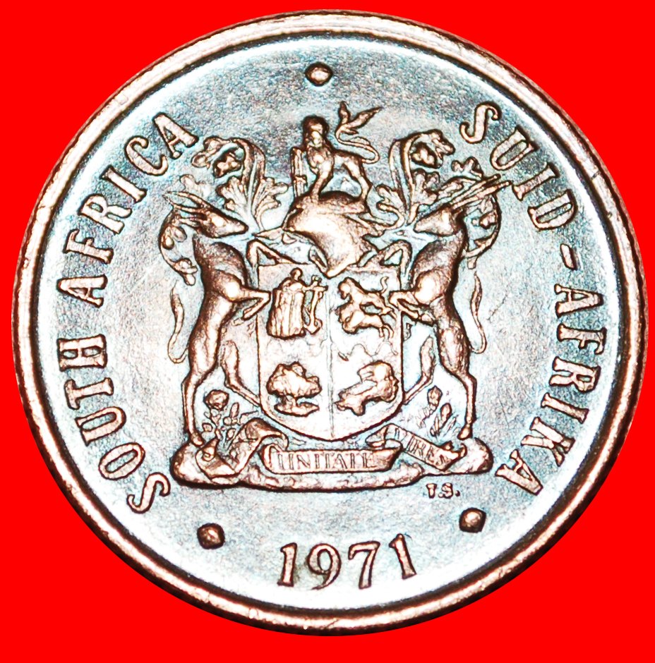  * WILDEBEEST: SOUTH AFRICA ★ 2 CENTS 1971 DIE A! LOW START★ NO RESERVE!   