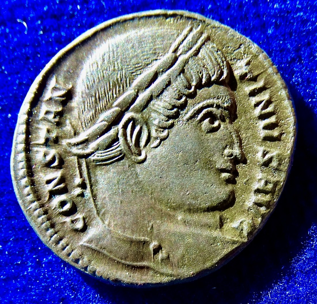  Münzstätte Trier, Rheinland-Pfalz, Römisches Imperium Konstantin der Große Æ3 Follis 324 AD, vz   