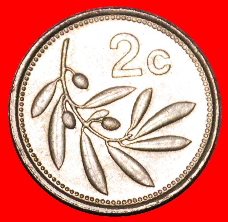  * OLIVE (1991-2007): MALTA ★ 2 CENTS 1991! OHNE VORBEHALT!   