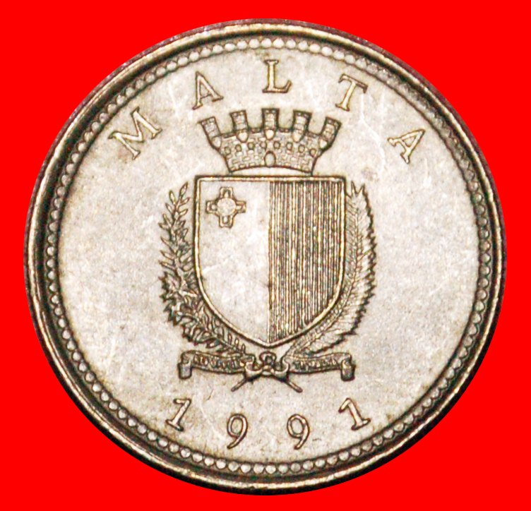  * OLIVE (1991-2007): MALTA ★ 2 CENTS 1991! OHNE VORBEHALT!   