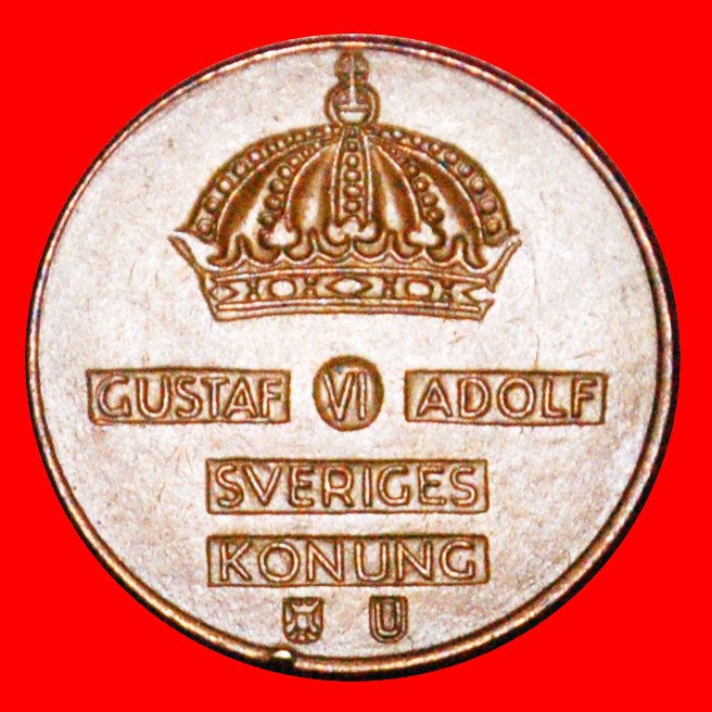  * GEWÜRZTE KRONE: SCHWEDEN ★ 1 OERE 1963U! OHNE VORBEHALT!   