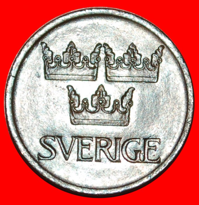  * INCUSED 3 CROWNS: SWEDEN ★ 5 ORE 1972U! LOW START ★ NO RESERVE!   