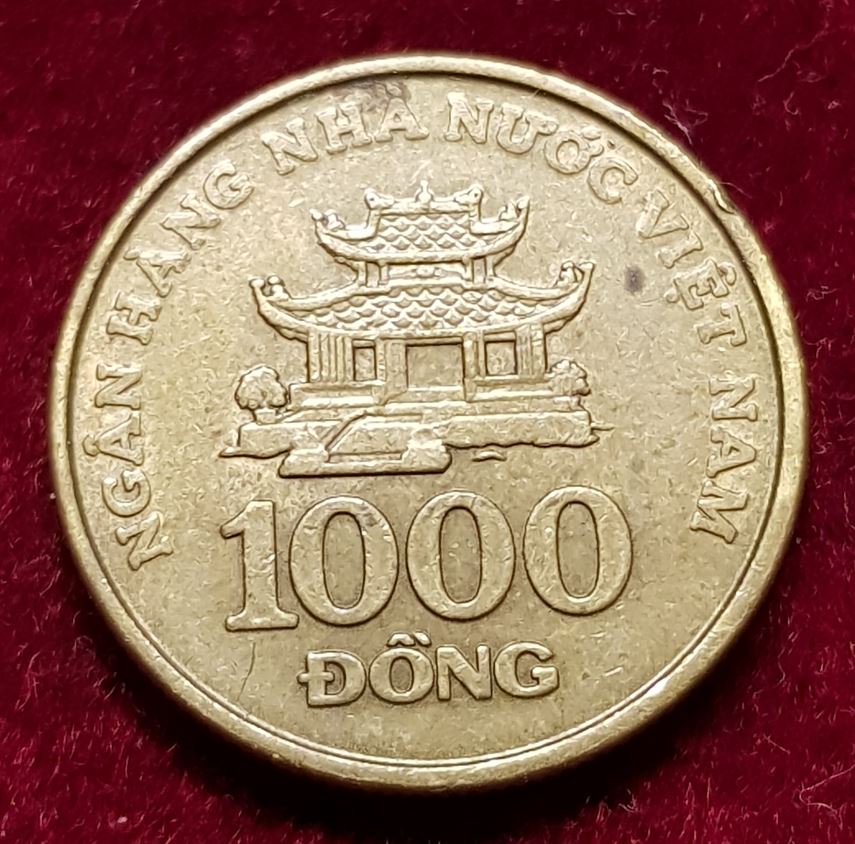  12483(4) 1000 Dong (Vietnam / Bat De Pagode in Hanoi) 2003 in ss-vz ............... von Berlin_coins   