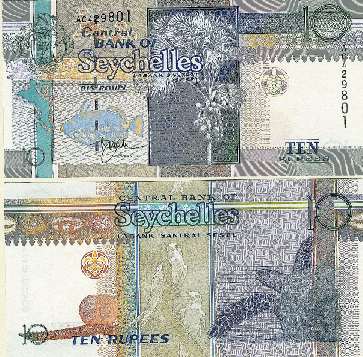  10 Seychelles Rupien (Seychellen) UNC   