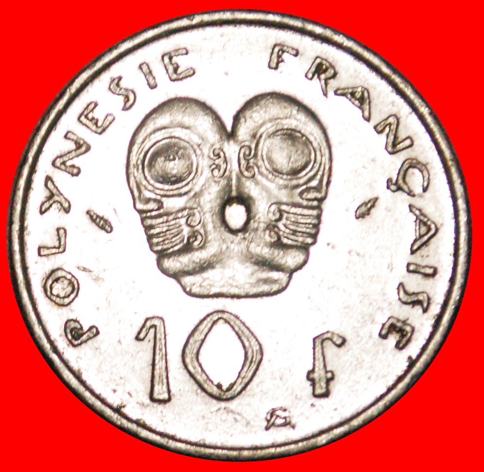  * FRANKREICH TIKI (1972-2005):FRANZÖSISCH POLYNESIEN★10 FRANCS 1982 ENTDECKUNG MÜNZE★OHNE VORBEHALT!   