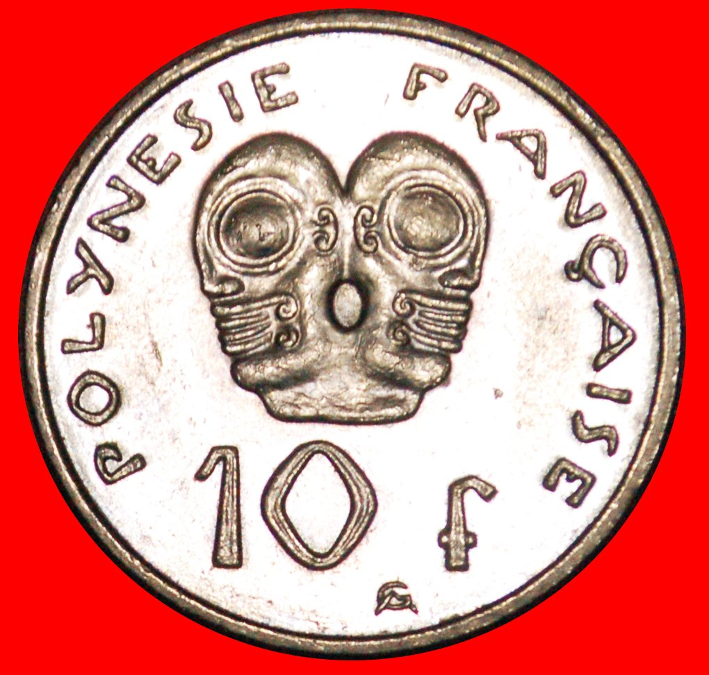  * FRANKREICH TIKI (2006-2020):FRANZÖSISCH POLYNESIEN★10 FRANCS 2008 ENTDECKUNG MÜNZE★OHNE VORBEHALT!   