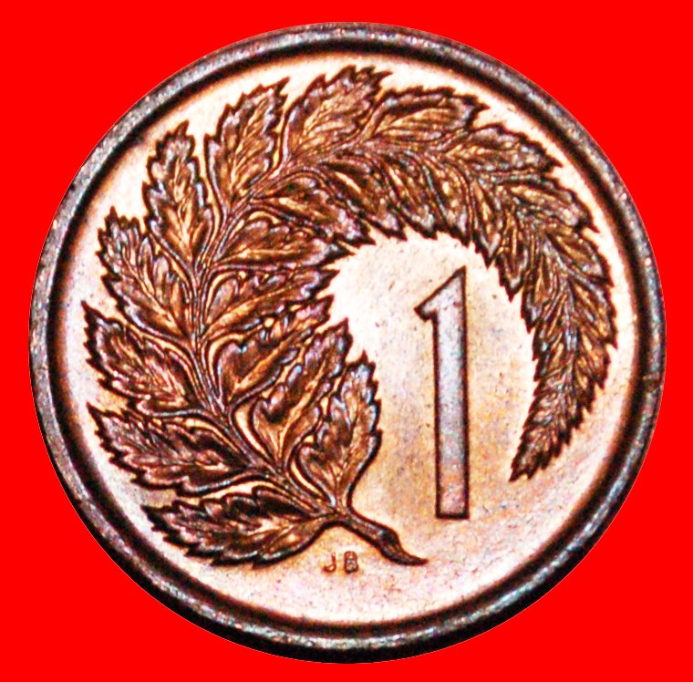 * SILVER FERN: NEW ZEALAND ★ 1 CENT 1975 UNC MINT LUSTRE DISCOVERY COIN! ★LOW START! ★ NO RESERVE!