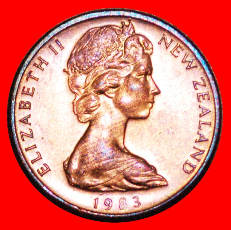  * SILBER FARNKRAUT: NEUSEELAND ★ 1 CENT 1983 STG STEMPELGLANZ! STEMPEL A! ★OHNE VORBEHALT!   