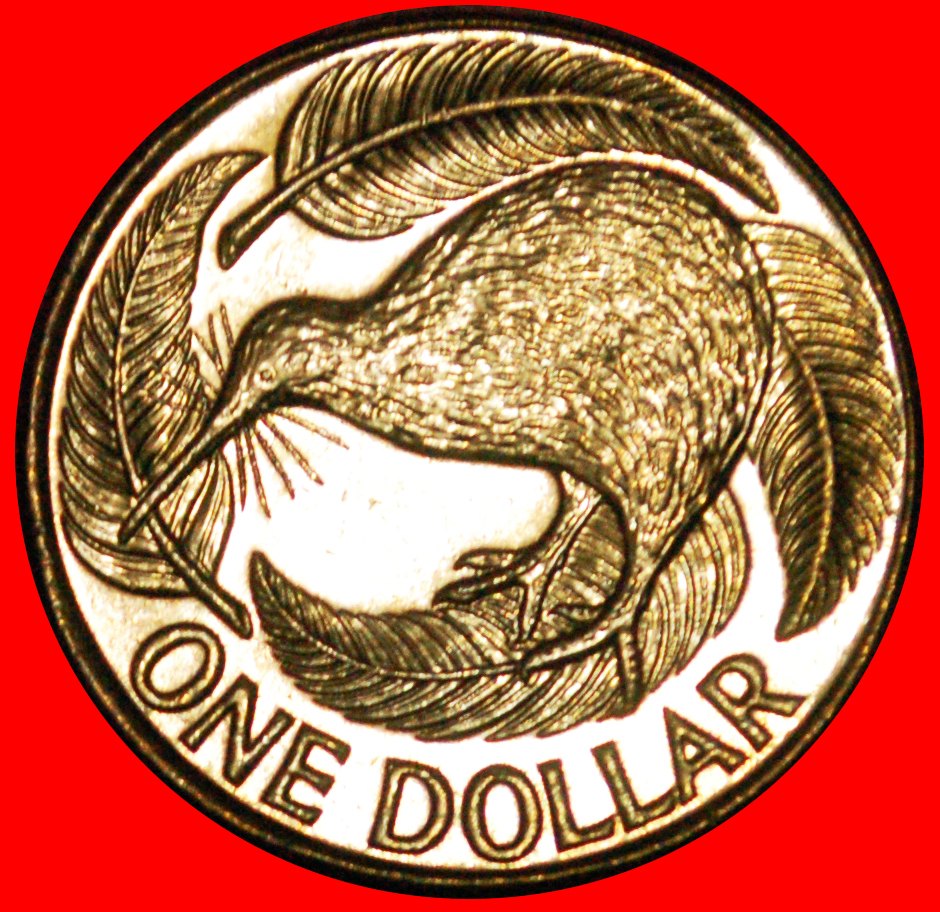  * KIWI BIRD (1999-2021): NEW ZEALAND 1 DOLLAR 2015 UNC MINT LUSTRE! ★LOW START! ★ NO RESERVE!   