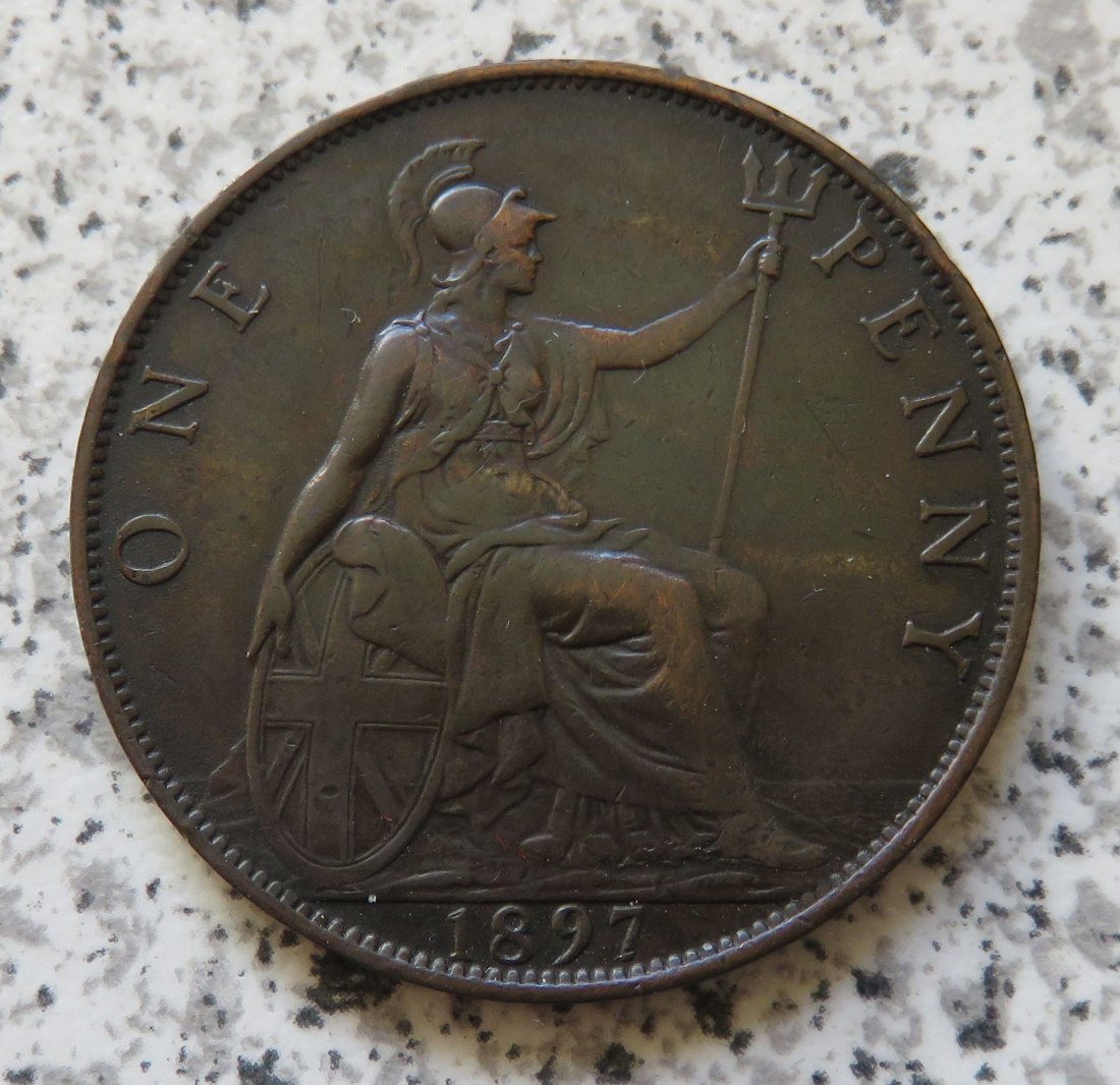  Großbritannien One Penny 1897   