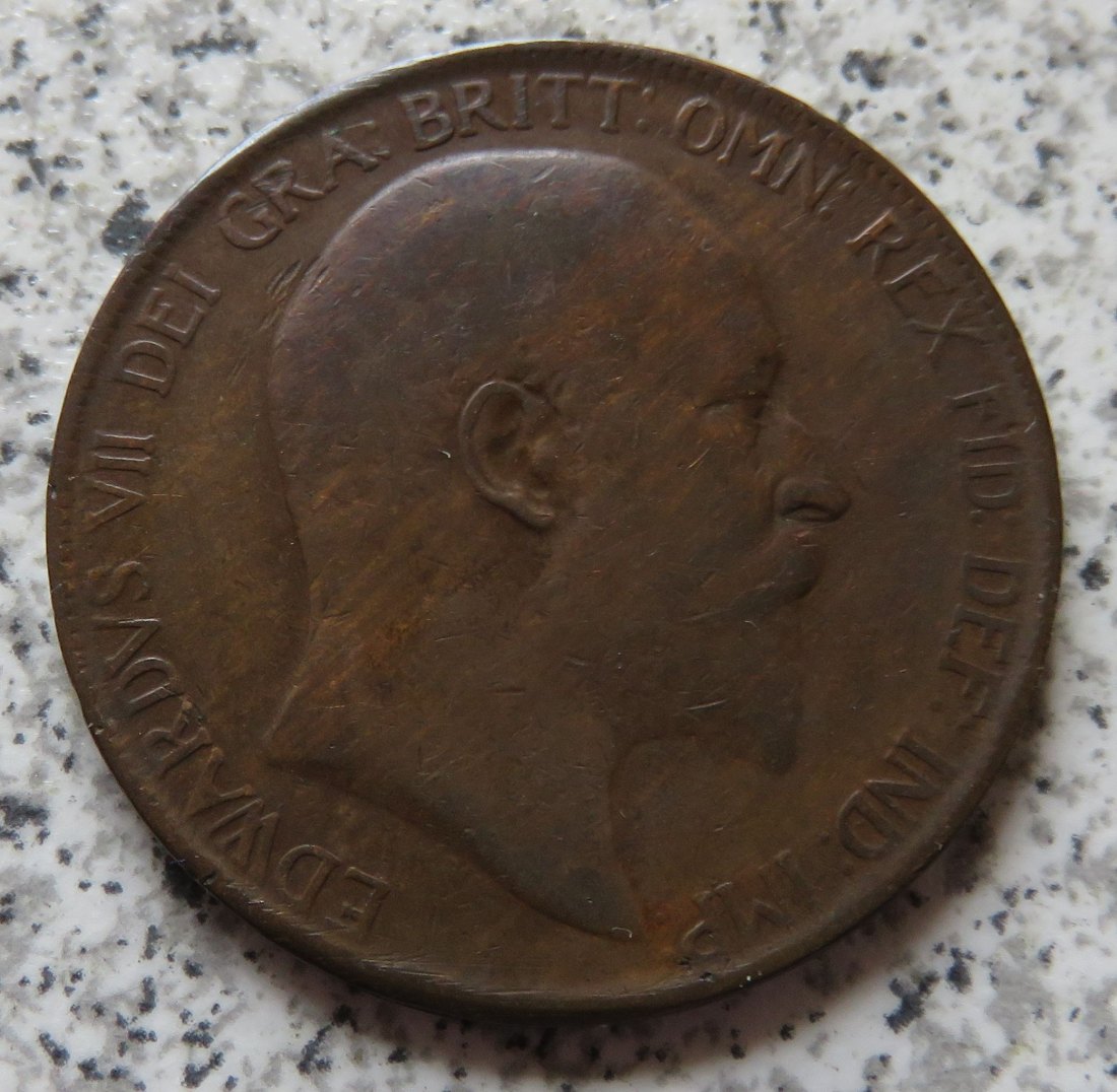  Großbritannien One Penny 1907   