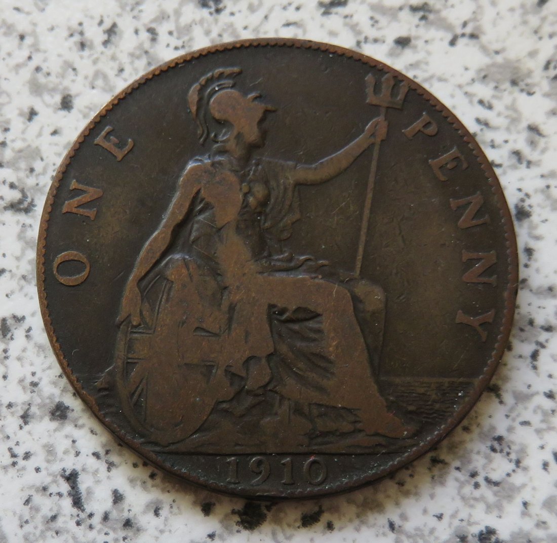  Großbritannien One Penny 1910   