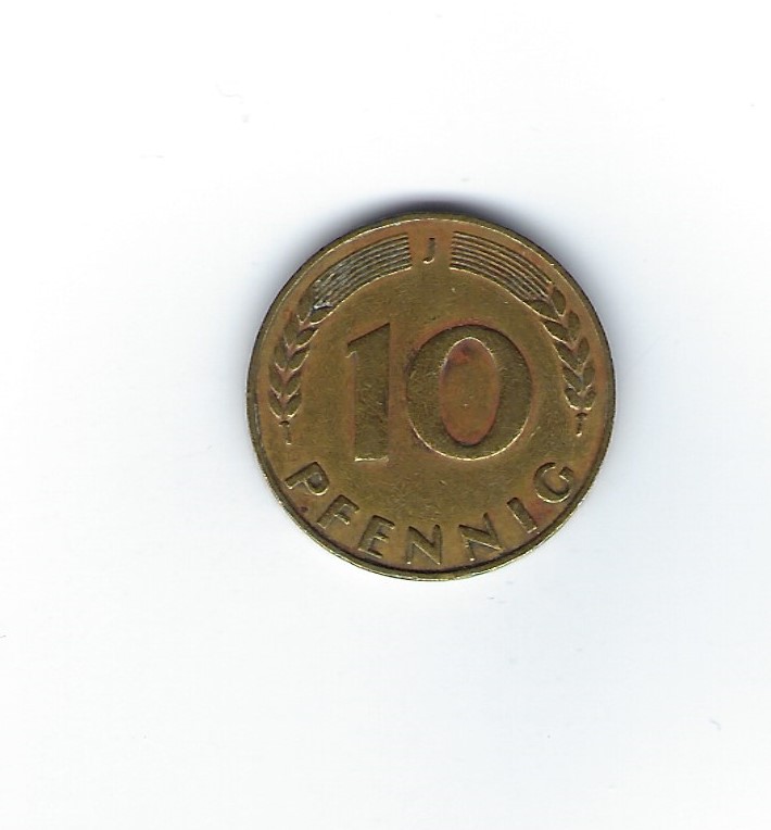  Deutschland 10 Pfennig 1949 J BDL   