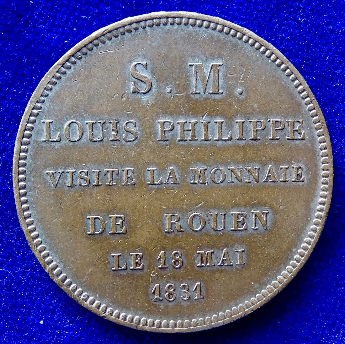  Frankreich 5 Francs 1831 Münzbesuch Cu-Münze   