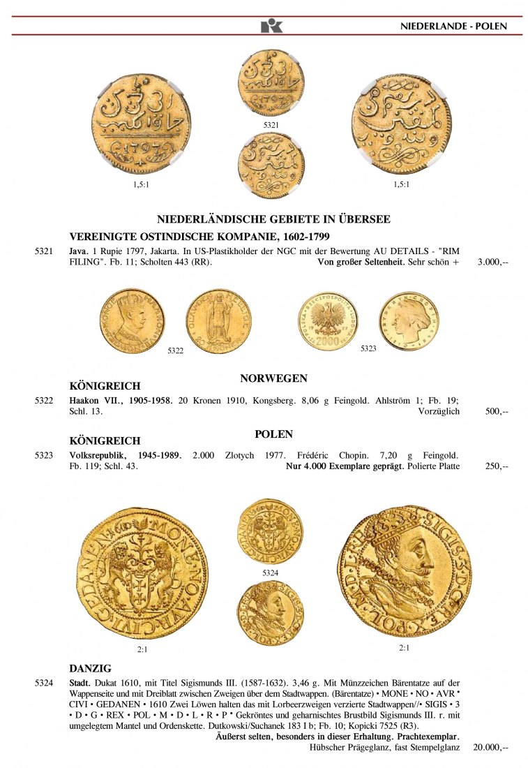  Künker (Osnabrück) 306 (2018) Goldprägungen: Sammlung Phoibos, Teil 2 ua. / Russische Münzen   