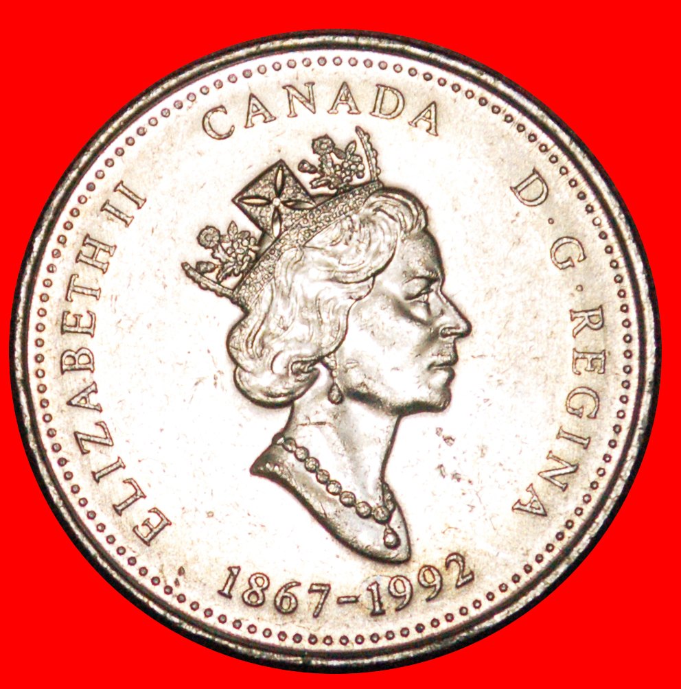  * LIGHTHOUSE: CANADA ★ 25 CENTS 1867-1992 MINT LUSTRE! ★LOW START ★NO RESERVE   