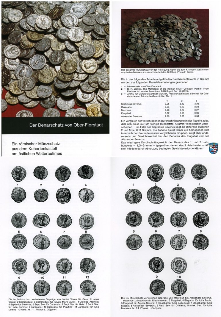  Schubert - Der Denarschatz von Ober-Florstadt - Ein römischer Münzschatz aus Kohortenkastell am östl   