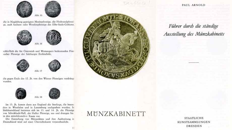 Arnold - Führer durch die ständige Ausstellung des Münzkabinetts ( Dresden ) 1978   