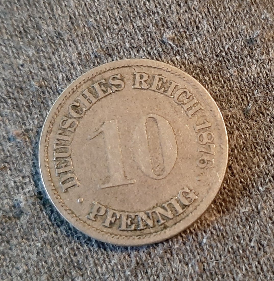 Deutsches Reich 10 Pfennig 1876