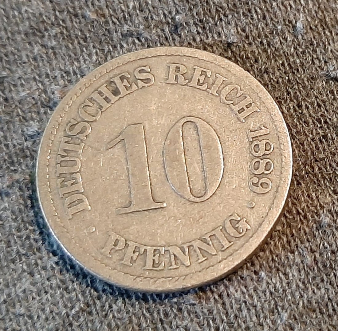 Deutsches Reich 10 Pfennig 1889