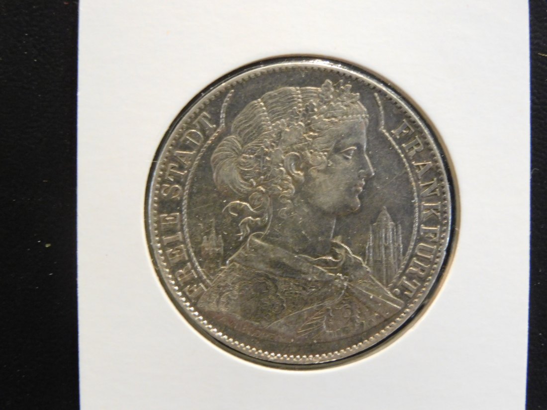 GERMANY 1 THALER 1858 FRANKFURT.GRADE-PLEASE SEE PHOTOS.