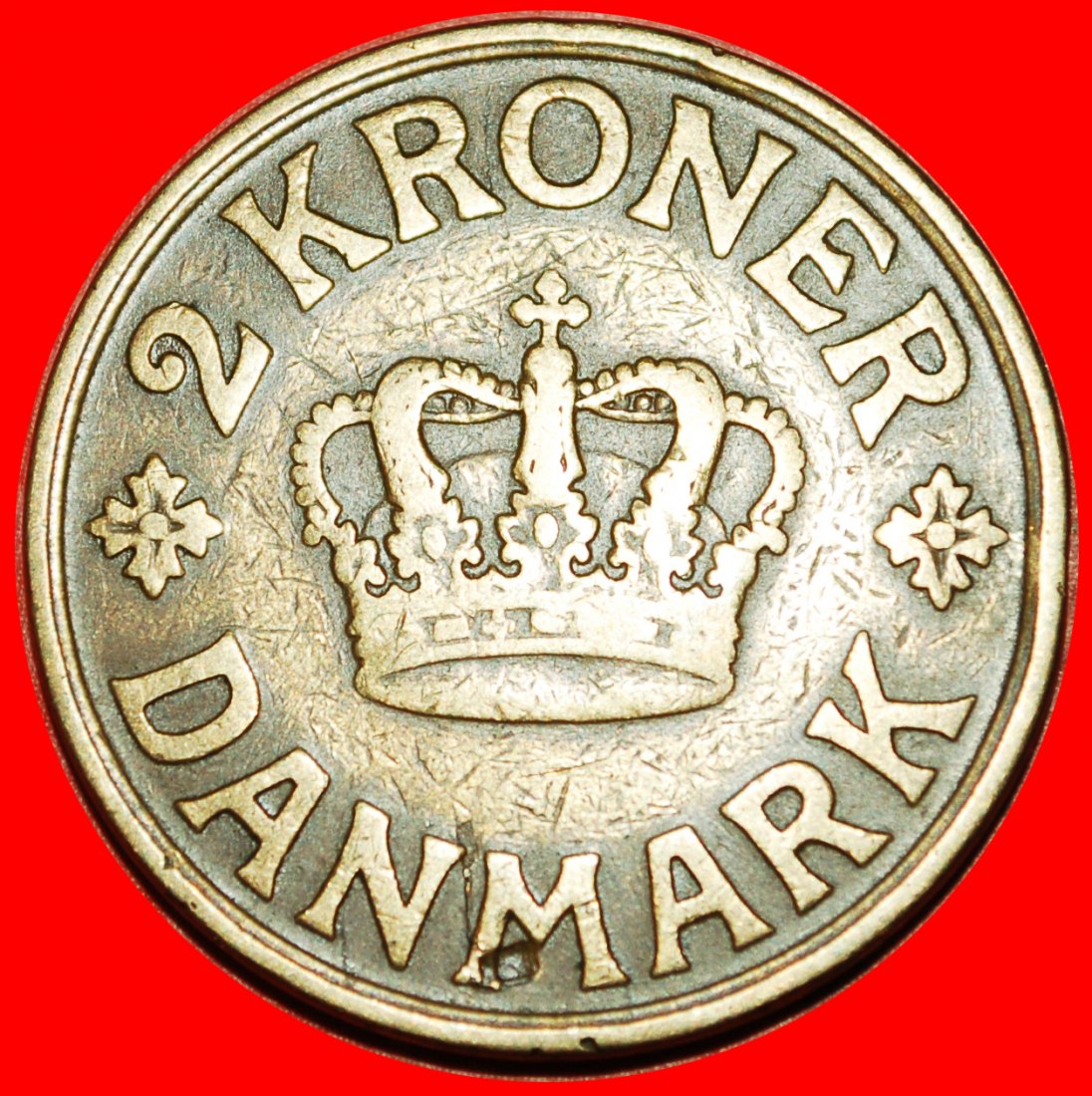  * MONOGRAM (1924-1941): DENMARK ★ 2 CROWNS 1926!  Christian X (1912-1947) LOW START ★ NO RESERVE!   