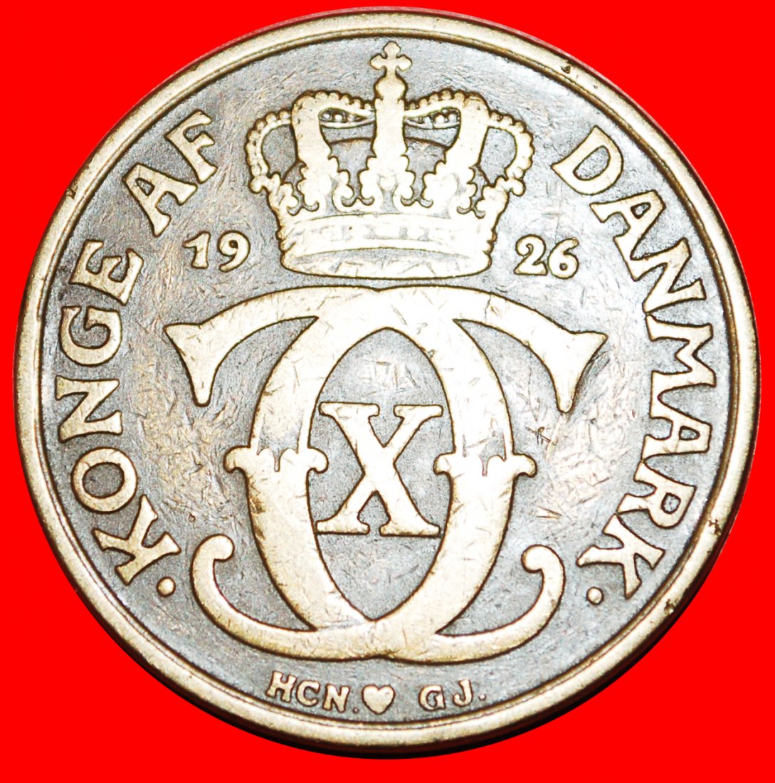  * MONOGRAMM (1924-1941): DÄNEMARK ★  2 KRONER 1926! Christian X. (1863-1906)   OHNE VORBEHALT!   