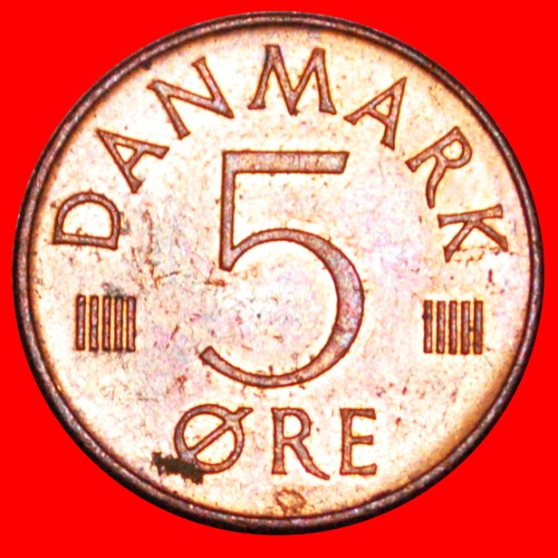  * MONOGRAM (1973-1988): DENMARK ★ 5 ORE 1980 MINT LUSTRE!  LOW START ★ NO RESERVE!   