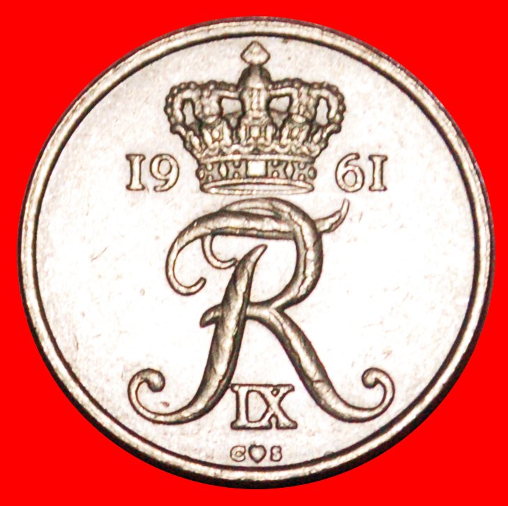  * MONOGRAMM (1960-1972): DÄNEMARK ★ 10 OERE 1961! FREDERIK IX. (1947-1972)  OHNE VORBEHALT!   