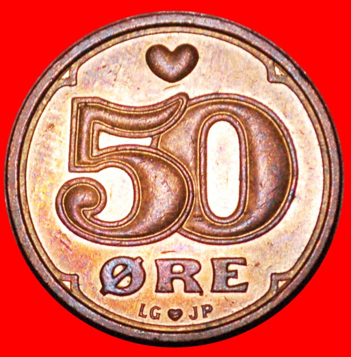 * CROWN (1989-2021): DENMARK ★ 50 ORE 1994! LOW START ★ NO RESERVE!