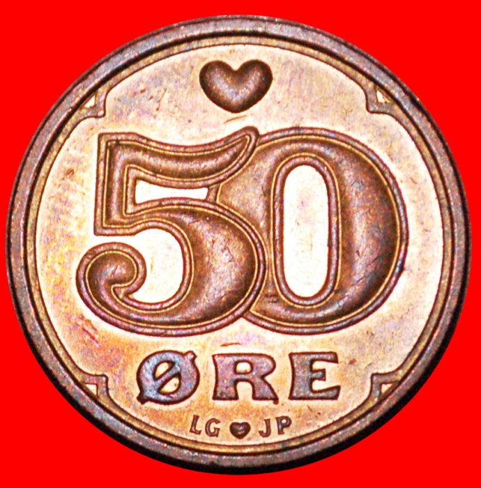  * KRONE (1989-2021): DÄNEMARK ★ 50 OERE 1994! OHNE VORBEHALT!   